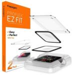 Spigen AFL01220 SPIGEN EZ FIT kijelzővédő üveg 2db (2.5D lekerekített szél, 0.2mm, 9H, NEM íves) FEKETE [Apple Watch Series SE 44mm] (AFL01220)