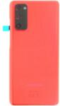 Samsung GH82-24223E Gyári akkufedél hátlap - burkolati elem Samsung Galaxy S20 FE / S20 FE 5G, piros (GH82-24223E)