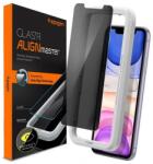 Spigen AGL00103 SPIGEN ALIGNMASTER SLIM képernyővédő üveg 2db (2.5D full cover, karcálló, ultravékony, 0.2mm, 9H + segédkeret) ÁTLÁTSZÓ [Apple iPhone 11] (AGL00103)