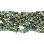  Turcoaz African Mat Rotund Margele Pietre Semipretioase pentru Bijuterii 4x4 mm