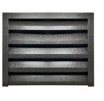 Top Profil Sistem Panou gard jaluzea Atlas V-Mat Structurat Negru Ral 9005 1500 mm 0.745 (3409)