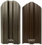 TTC Set 25 Buc Sipca Metalica Gard Maro Inchis Mat, Otel Calitate Premium, Grosime 0.45 mm, Latime 115 mm - Lungime 1700 mm