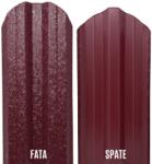 TTC Set 25 Buc Sipca Metalica Gard Visinie, Mat Structurat Visiniu, Otel Calitate Premium, Grosime 0.5 mm, Latime 115 mm - Lungime 1100 mm