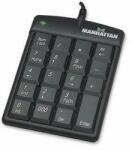 Manhattan Tastatura Numerica, asynchronous, USB, Negru (176354)