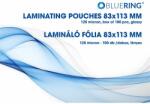 BlueRing Lamináló fólia 83x113mm, 125 micron 100 db/doboz, bluering® (LAMM83113125MIC)