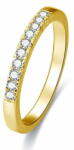  Beneto Aranyozott ezüst kristály gyűrű AGG189 (Kerület 60 mm)