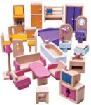 Bigjigs Toys Дървен комплект Bigjigs - Мебели за кукленска къща (JT116)