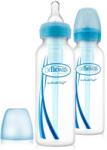 Dr. Brown's Шишета Dr. Brown's Narrow-Neck Options - Сини, 2 броя, 250 ml (72239306376) - ozone
