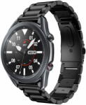  TKG Samsung Galaxy Watch 3 (45 mm) okosóra fémszíj - fekete fémszíj (22 mm)