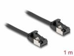 Delock Cablu de retea RJ45 FTP Cat. 8.1 flexibil 1m Negru, Delock 80183 (80183)