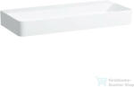 Laufen Val SaphirKeramik 95x42 cm-es csiszolt aljú mosdó csaplyuk és túlfolyó nélkül, matt fehér H8162877571121 (H8162877571121)
