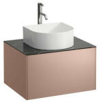Laufen Sonar réz alsószekrény 57, 7x45, 7x34, 1 cm egy fiókkal, kerámia pulttal H4054050341411 (H4054050341411)