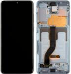 Samsung GH82-22145D Gyári Samsung Galaxy S20 Plus OLED kijelző érintővel Kék kerettel előlap (GH82-22145D)