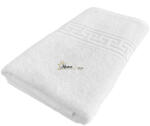 Ralex Pucioasa Prosop baie de corp 70 x 140 cm Greek Border 100% Bumbac Lux 650 gr. /mp, Alb Prosop