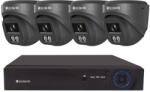 Securia Pro kamera rendszer NVR4CHV8S-B DOME smart, fekete Felvétel: merevlemez nélkül
