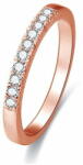  Beneto Rózsaszín aranyozott ezüst gyűrű kristályokkal AGG188 (Kerület 56 mm)