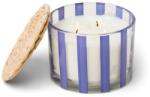 Paddywax Lumânare parfumată în pahar, 3 fitiluri - Paddywax Al Fresco Striped Glass Candle Rosemary & Sea Salt 340 g