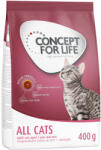 Concept for Life 400g Concept for Life All Cats száraz macskatáp-javított receptúra