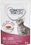 Concept for Life Kiegészítésként Concept for Life Outdoor Cats száraz macsktáphoz: 12 x 85 g Concept for Life All Cats aszpikban nedves macskatáp
