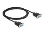 Delock 87785 2m RS-232 D-Sub 9 anya - anya CTS/RTS auto soros kábel (DL87785) (DL87785)