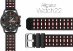 Aligator Watch 22 mm szilikon - dual piros (22AW0001)