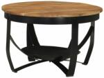 vidaXL Măsuță de cafea, Ø 68x43 cm, lemn masiv de acacia și fier (351673) Masa de cafea