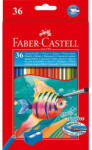 Faber-Castell Creioane Colorate Acuarela FABER-CASTELL FC114437, 36 Buc + pensula (FC114437)