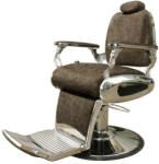 Barburys Scaun de frizerie Arrow cu aspect retro maro (P003081)