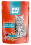 Wise Cat cat, hrana umeda pentru pisici cu curcan in sos - 24x100 g