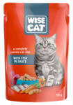 Wise Cat cat, hrana umeda pentru pisici cu peste in sos - 100 g