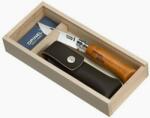 Opinel Wooden Gift Box N°08 Carbon + Sheath Túra kés