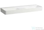 Laufen Val SaphirKeramik 120x42 cm-es mosdó csaplyuk és túlfolyó nélkül, félig száraz zónával, fehér H8142820001121 (H8142820001121)