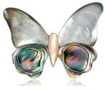 Brosstű opál lepke, pillangó kagylóból (BRB012)