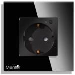 Mentor Priza simpla Smart wireless Mentor ES039 WiFi 16A monitorizare consum incastrata neagra (MMDES039)