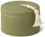 Paddywax Lumânare parfumată - Paddywax Cypress & Fir Ceramic Candle With Lid & Beaded Hang Tag Sage Green 283 g