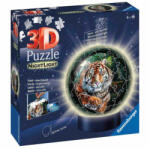 Ravensburger Puzzle 3D Luminos Tigru, 72 Piese (RVS3D11248) - ejuniorul