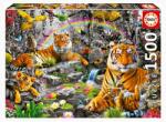 Educa Puzzle Brilliant Jungle Educa 1500 piese și lipici Fix (EDU19563) Puzzle