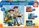 Educa Puzzle Disney Pixar Progressive Educa 12-16-20-25 piese de la 3 ani (EDU19681) Puzzle