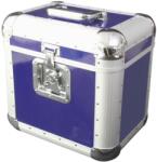 ROADINGER Record Case ALU 75/25, rounded, blue - dj-sound-light