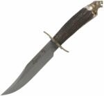 MUELA 160mm blade, stag deer handle, brass guard and Leopard head cap LEOPARD-16BF (LEOPARD-16BF)