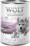 Wolf of Wilderness Wolf of Wilderness Pachet economic: Little 12 x 400 g - Wild Hills Junior Rață & vițel