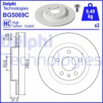 DELPHI Disc frana DELPHI BG5069C (BG5069C) - automobilus
