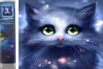 NORIMPEX - Puzzle Diamond Painting Pisicuta gri 30x40cm - 1 - 39 piese