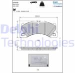 DELPHI set placute frana, frana disc DELPHI LP3735 (LP3735)