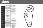 AIRTEX WPK-116701 Set pompa apa + curea dintata