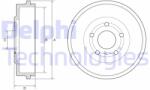 DELPHI Tambur frana DELPHI BF639 (BF639) - automobilus
