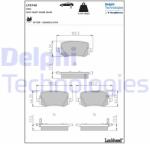 DELPHI set placute frana, frana disc DELPHI LP3740 (LP3740)