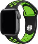 Eternico Sporty Apple Watch 42mm / 44mm / 45mm - Vibrant Green and Black (AET-AWSP-GrBl-42)