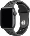 Eternico Sporty Apple Watch 42mm / 44mm / 45mm - Deep Black and Gray (AET-AWSP-BlGr-42)