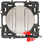 Legrand Céliane váltókapcsoló + váltóérintkezős nyomó, titánium CT067031VNYK-CS (CT067031VNYK-CS)